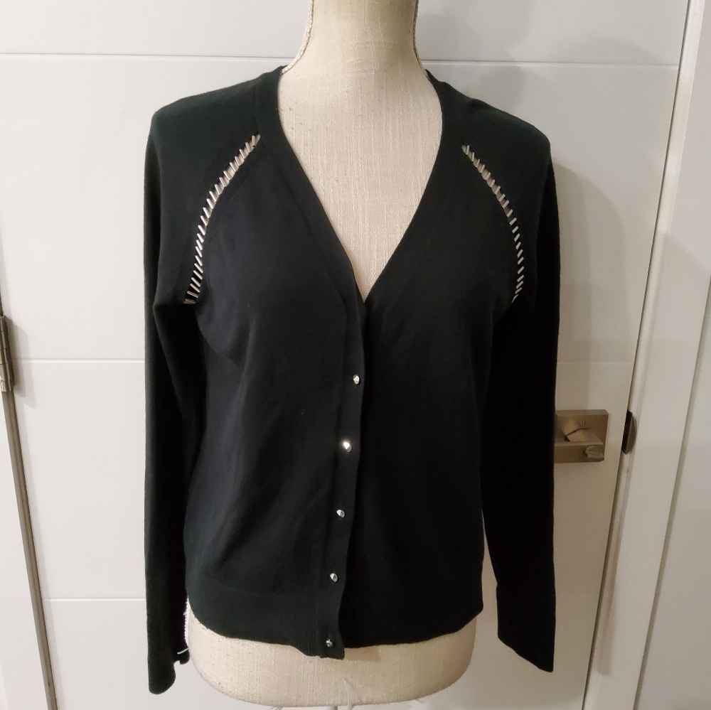 Milly Cashmere Blend Buttoned Cardigan Size M